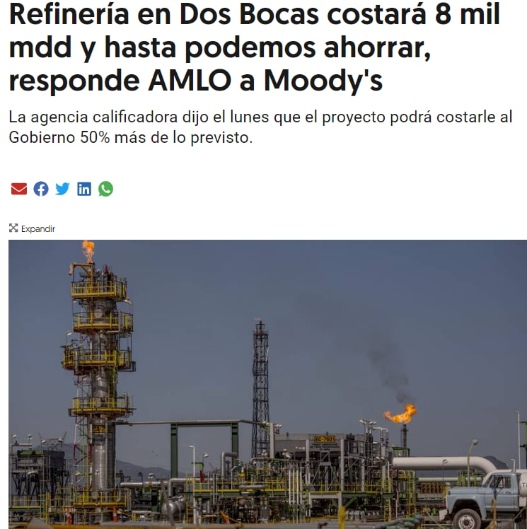 Irregularidades de la Refinería Olmeca: Tampoco se cumplió con el nuevo presupuesto de 8 mil millones de dólares