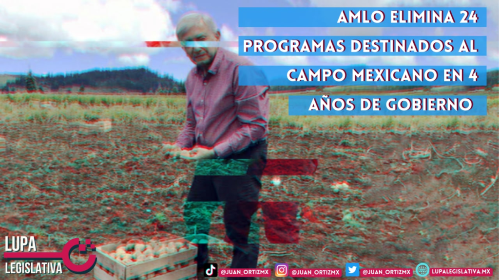 AMLO eliminó 24 programas a favor del campo mexicano